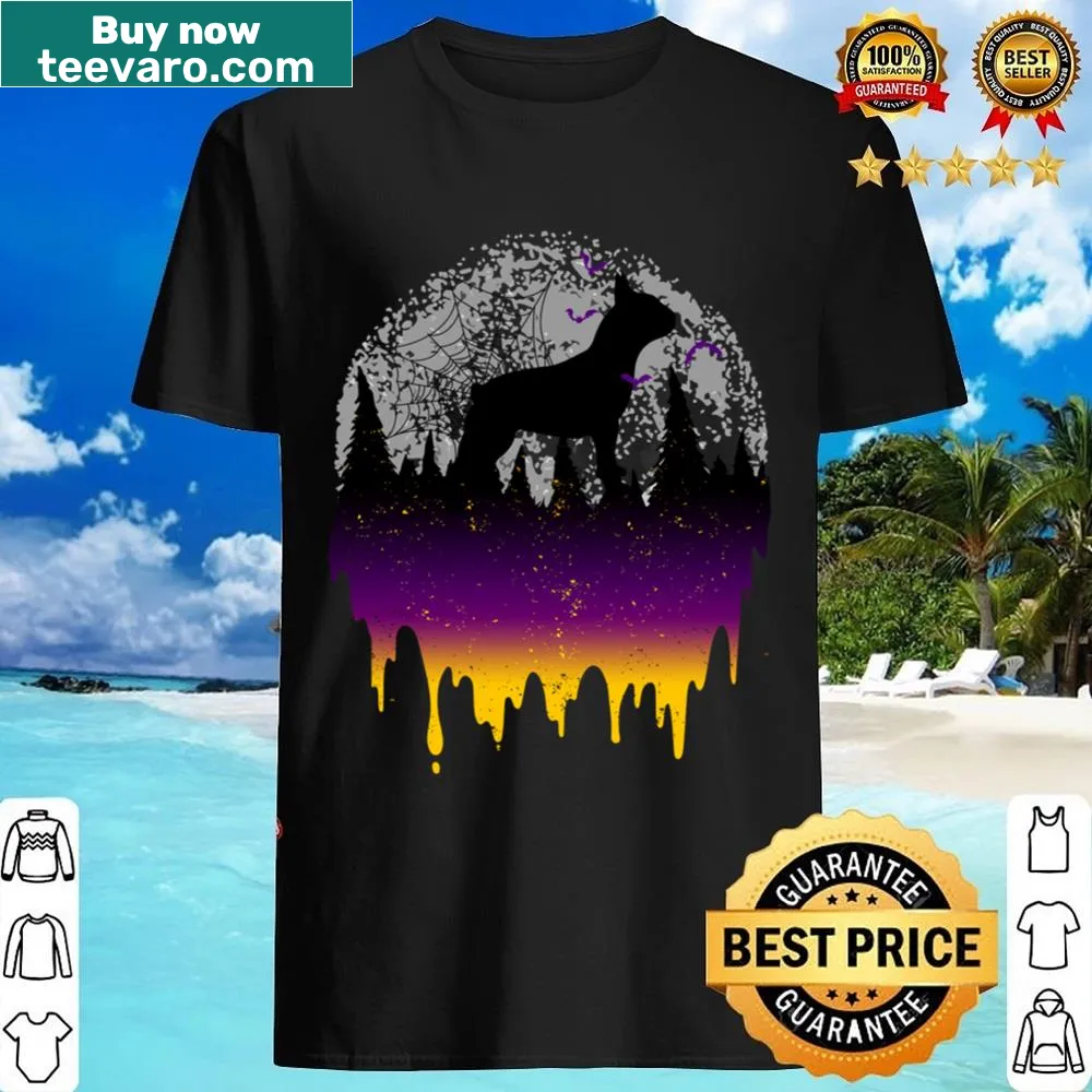 Vintage-style Halloween shirt featuring an adorable dog