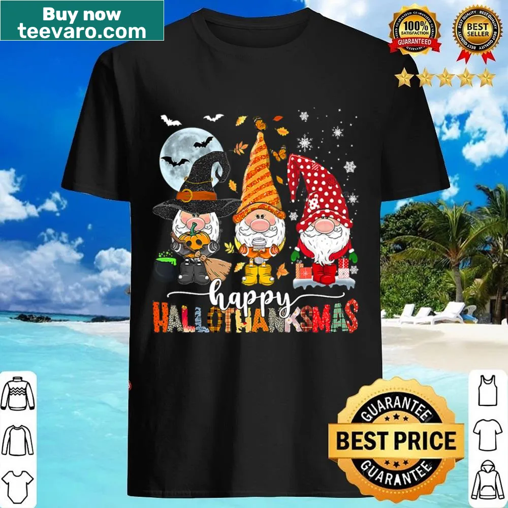 Gnome lover design shirt for Hallothanksmas