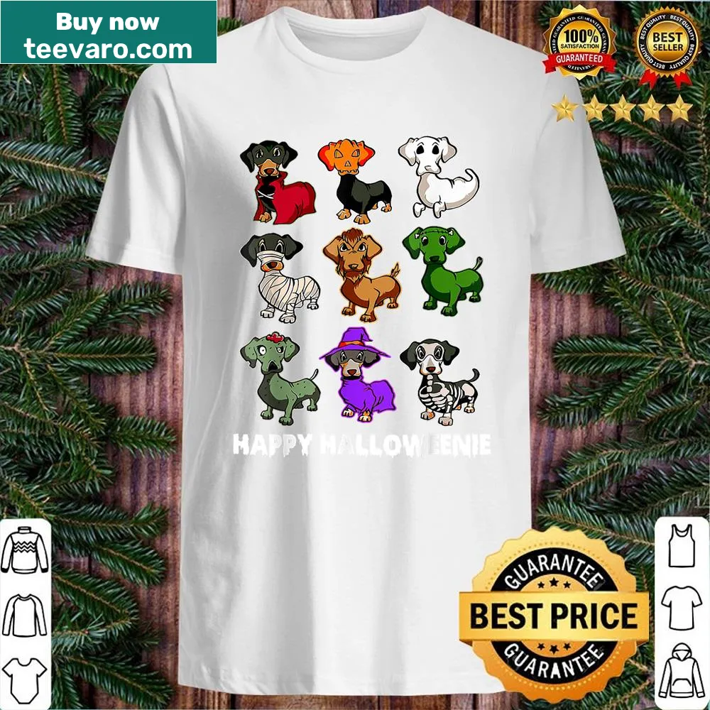Dachshund Halloween shirt with cute dog illustration