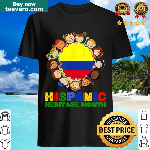 Hispanic Heritage Month Colombia shirt for kids