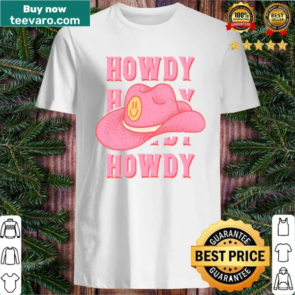 Cheerful 'Howdy' graphic shirt with playful typography