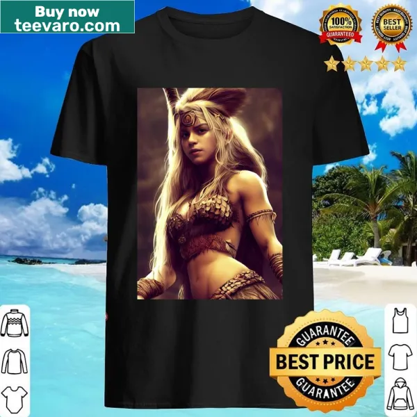 Shirt featuring a fantasy princess illustration from Hyboria
