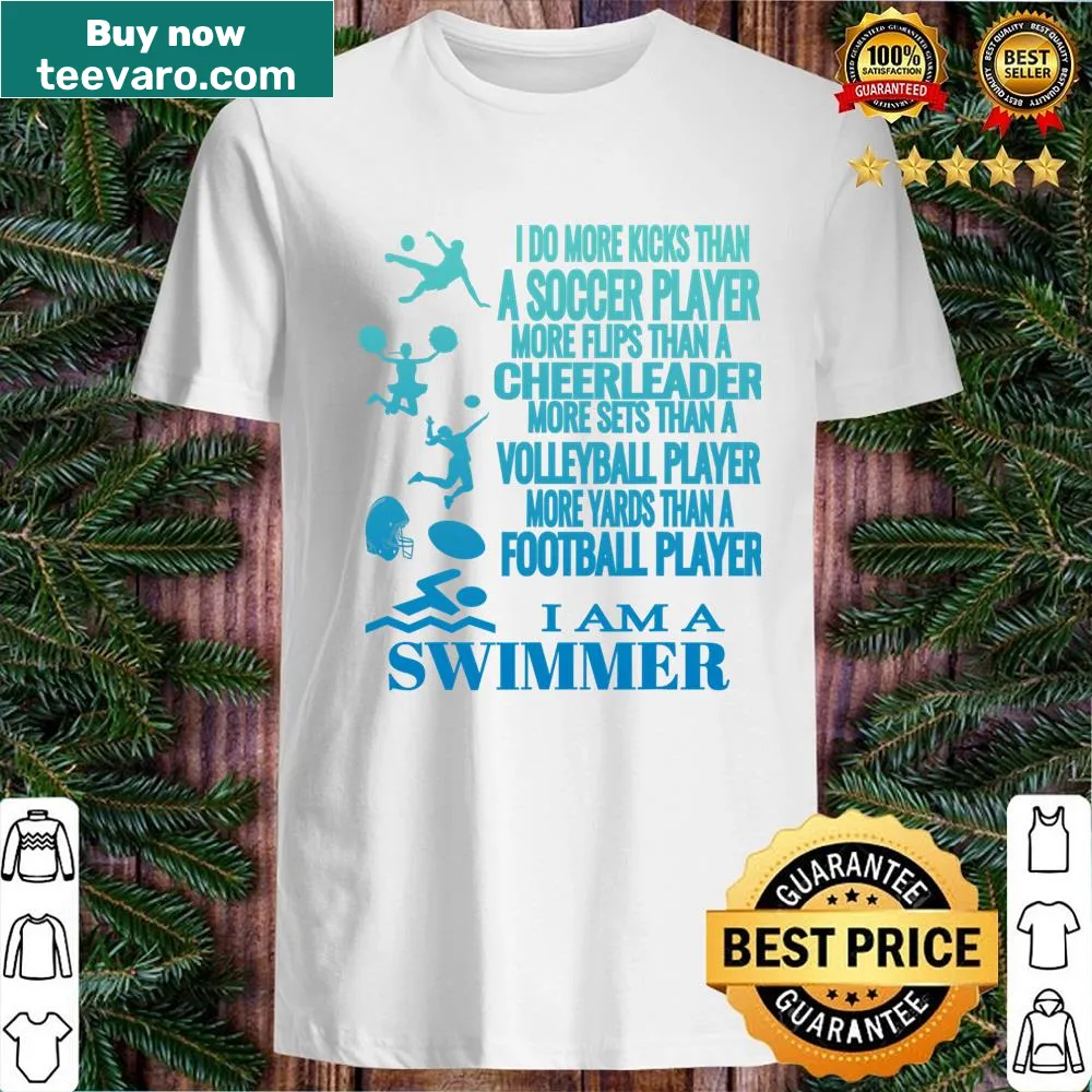 Funny swimmer shirt stating 'I Am A Swimmer'
