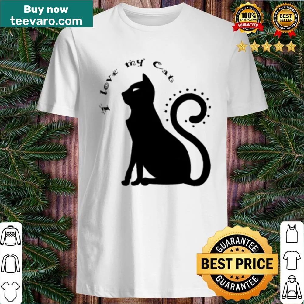 Shirt with a loving message about black cats.