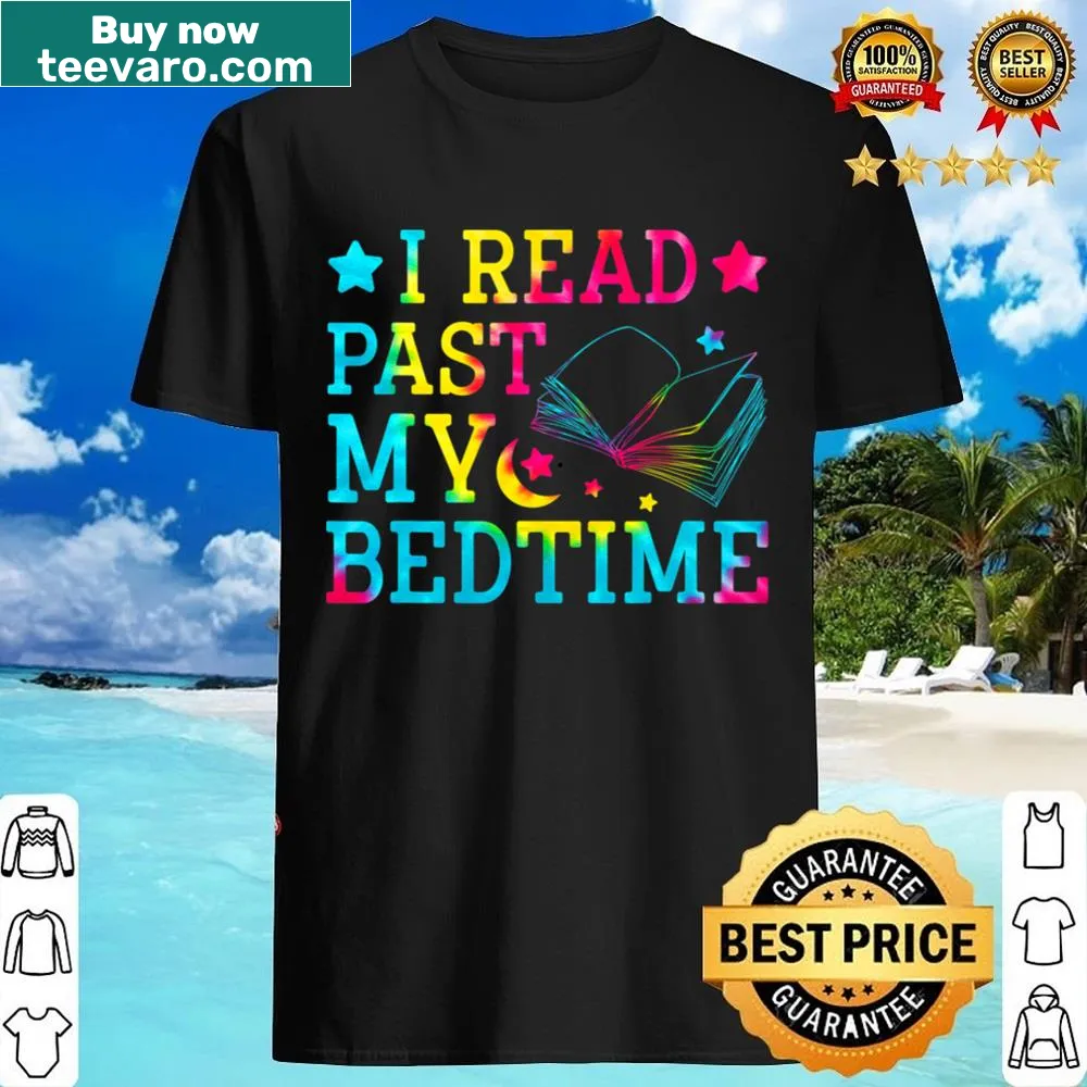 Funny shirt about reading past bedtime for book lovers
