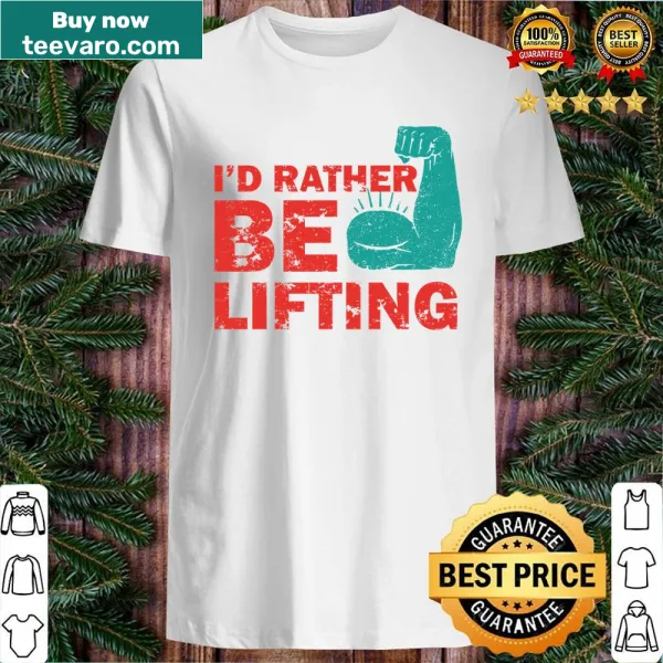 Motivational gym shirt with lifting quote