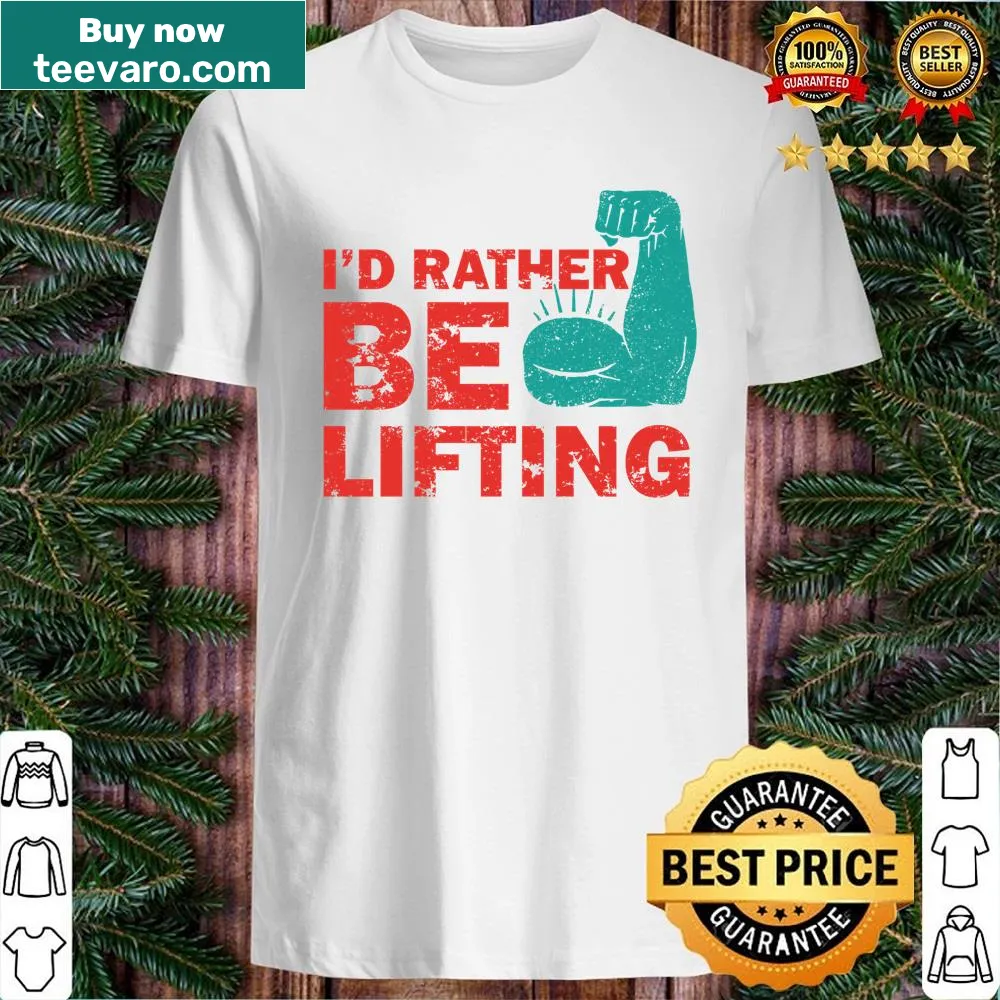 Motivational gym shirt with lifting quote