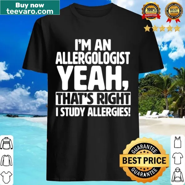 Allergologist shirt with text highlighting the profession