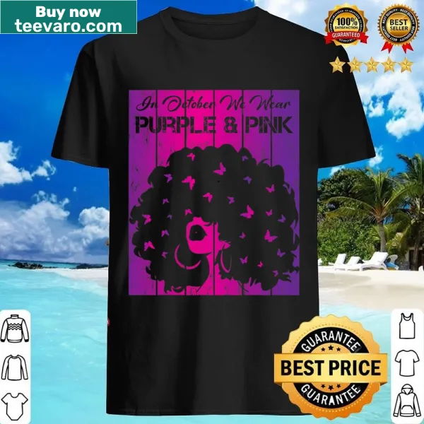 Breast cancer awareness shirt featuring empowering typography