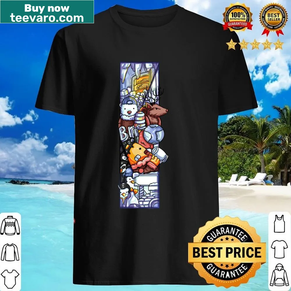 Doodle art shirt featuring the letter I in intricate designs