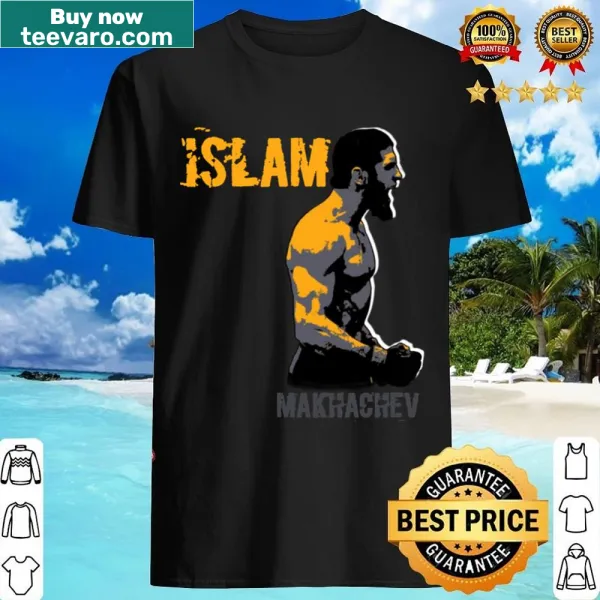 Shirt with stickers inspired by MMA fighter Islam Makhachev