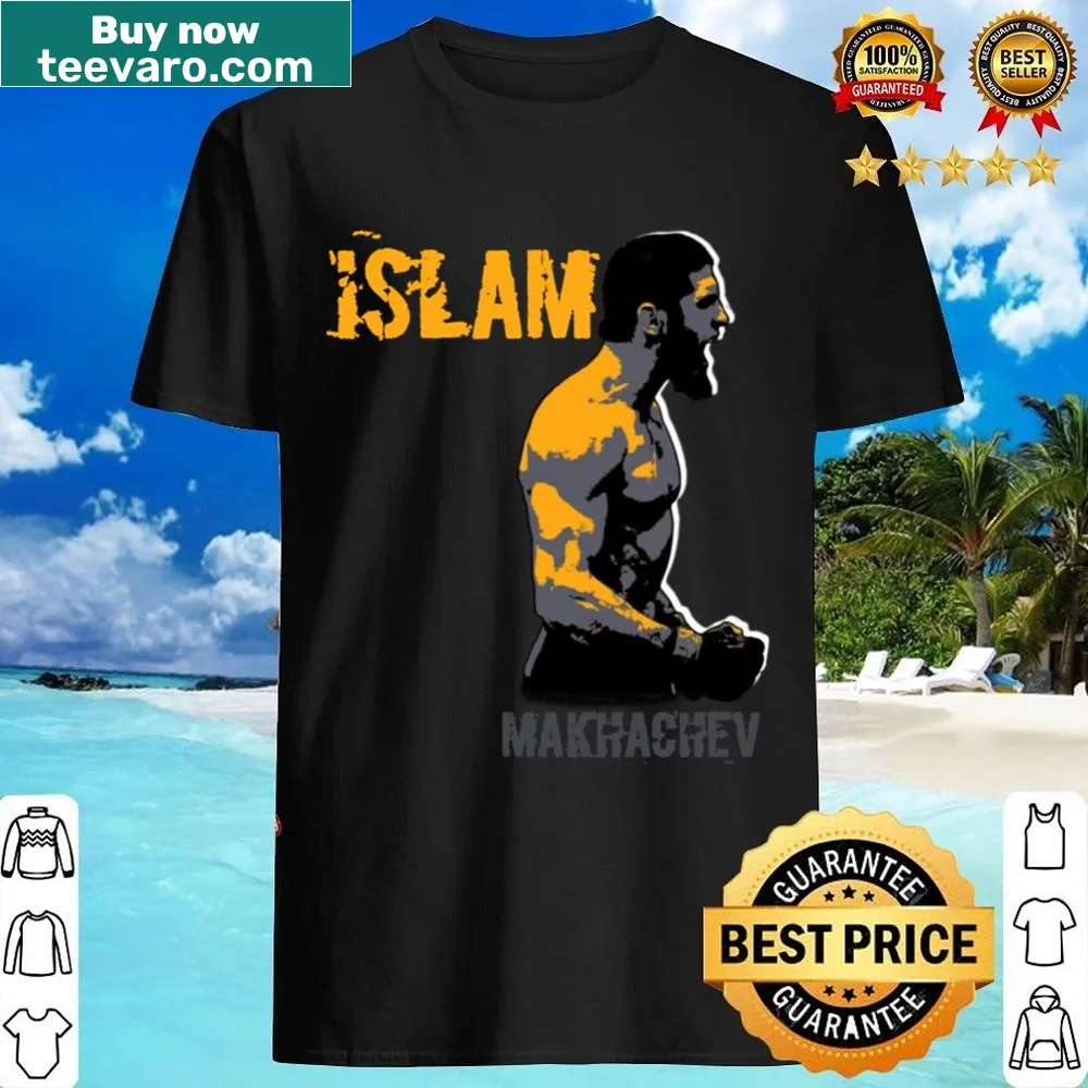 Shirt with stickers inspired by MMA fighter Islam Makhachev