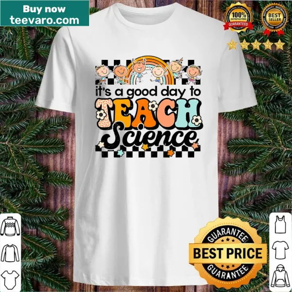 Retro science shirt with a daisy and funny phrase