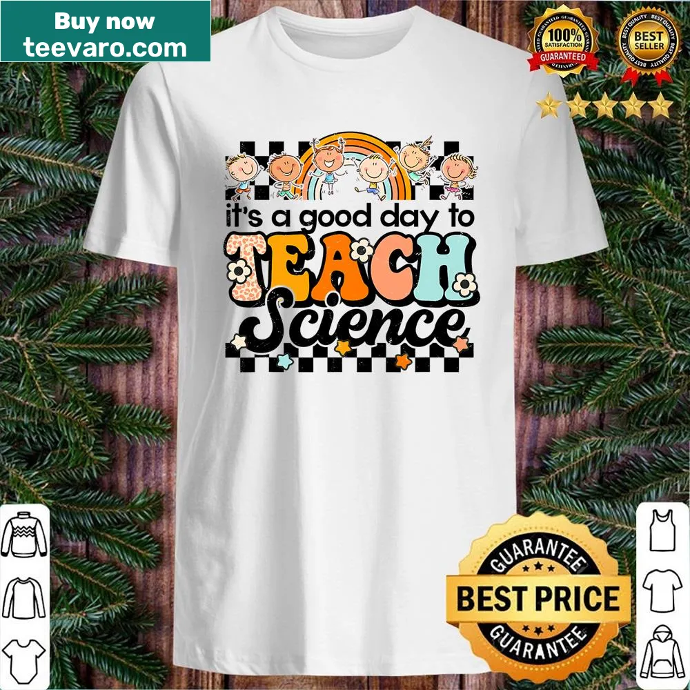 Retro science shirt with a daisy and funny phrase