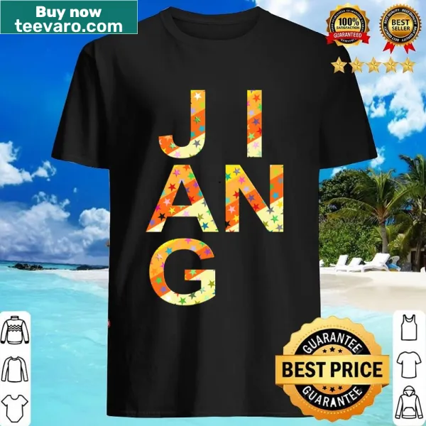 Cute shirt showcasing the Jiang surname in a graphic design