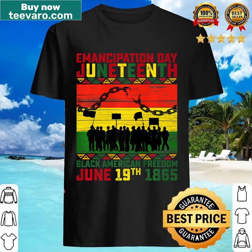 Juneteenth shirt celebrating African American freedom and history
