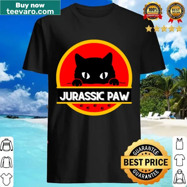 Illustration of dogs with dinosaur themes on a humorous T-shirt