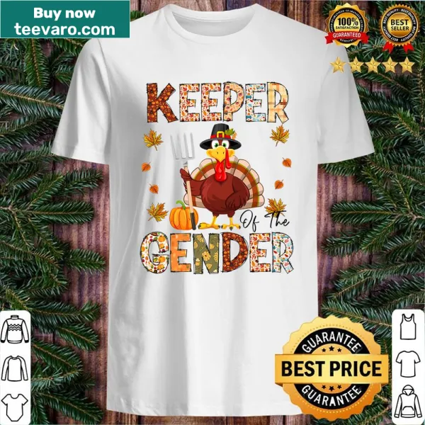 Funny Thanksgiving shirt with turkey for gender reveal
