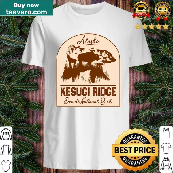 Hiker shirt featuring Kesugi Ridge Denali National Park design