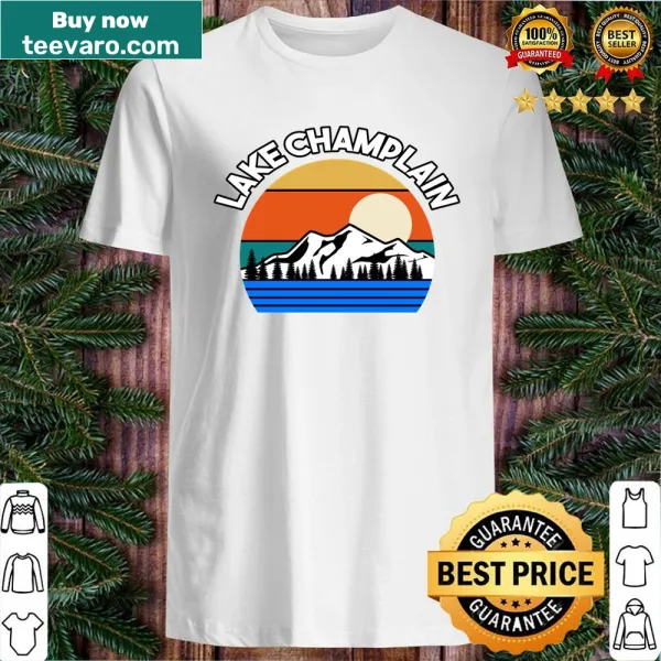 Nature-themed shirt showcasing Lake Champlain scenery