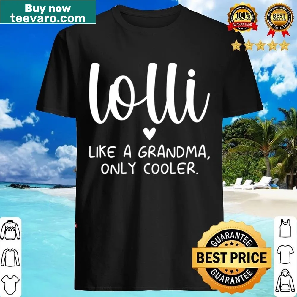 Cute shirt with hand-lettered text announcing a cool grandma