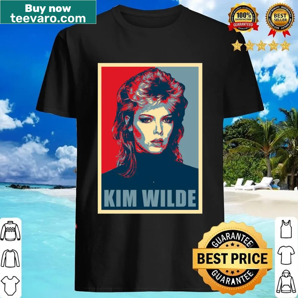 Cute tribute shirt to musician Kim Wilde with fun graphics