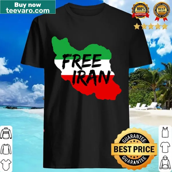 Typography shirt supporting Persian freedom with bold message