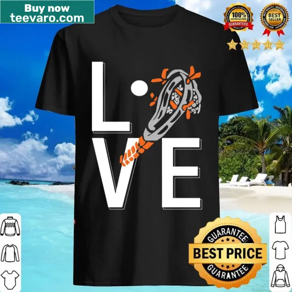 Playful shirt showcasing a love for lacrosse.