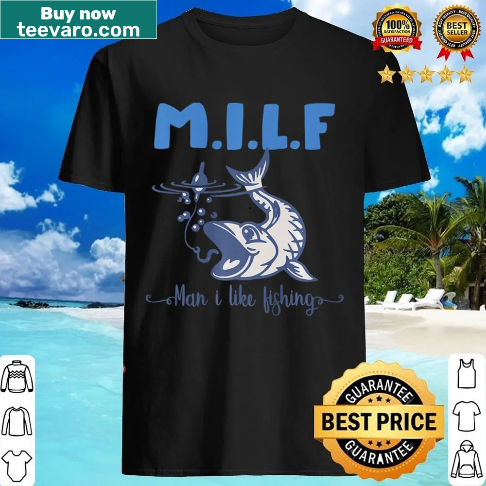 Funny fishing-themed graphic on t-shirt