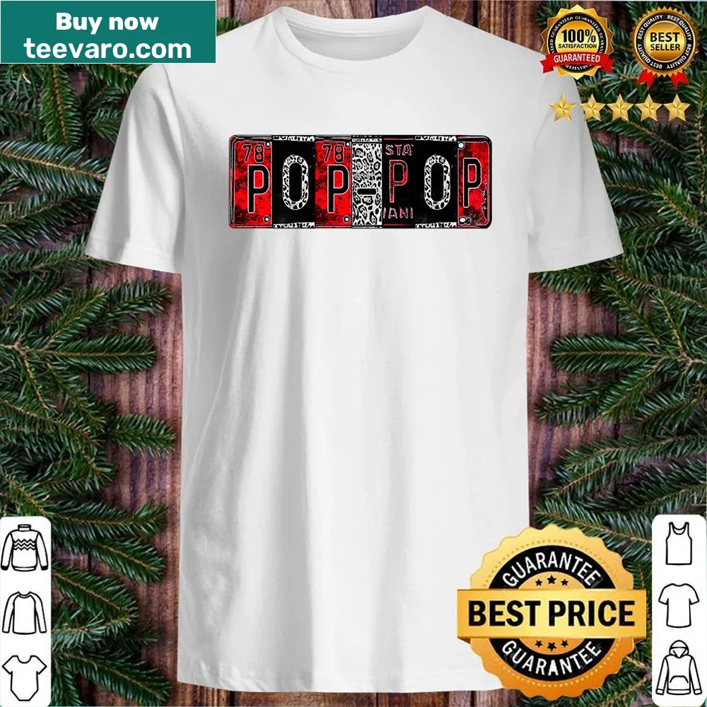 Funny birthday shirt for grandpas with 'Birthday Pop Pop' text.