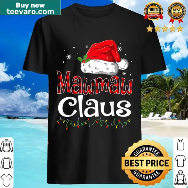 Mawmaw Claus Christmas t-shirt with bold typography