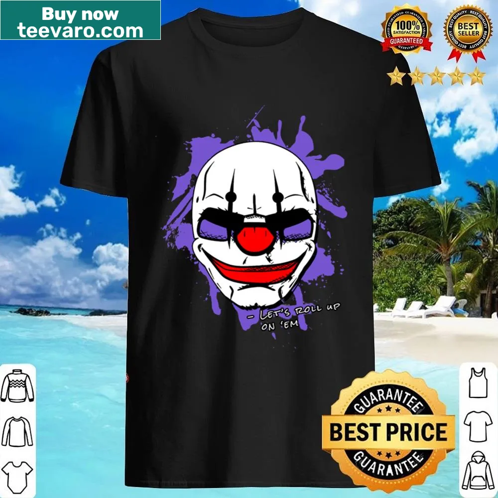 Vintage-style shirt featuring an Overkill heist band design