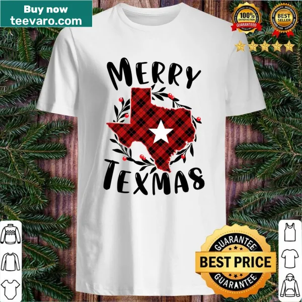 Buffalo plaid Christmas shirt with festive lettering