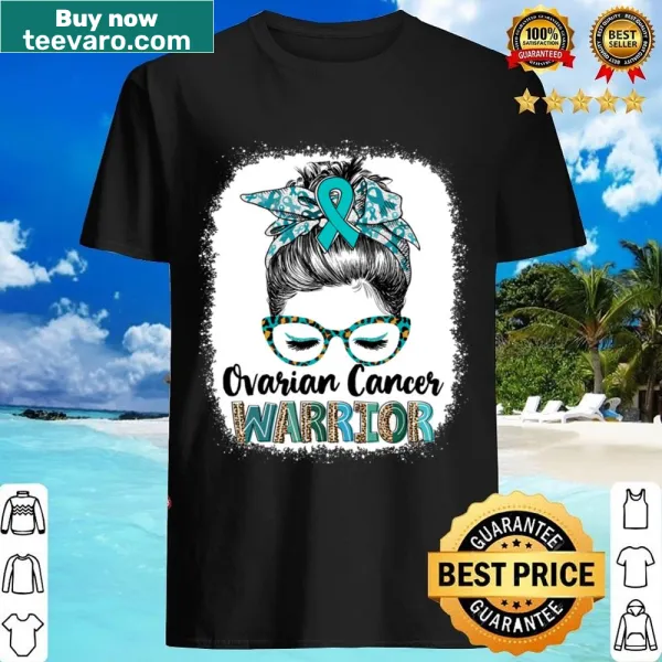 Empowering shirt with messy bun and leopard print