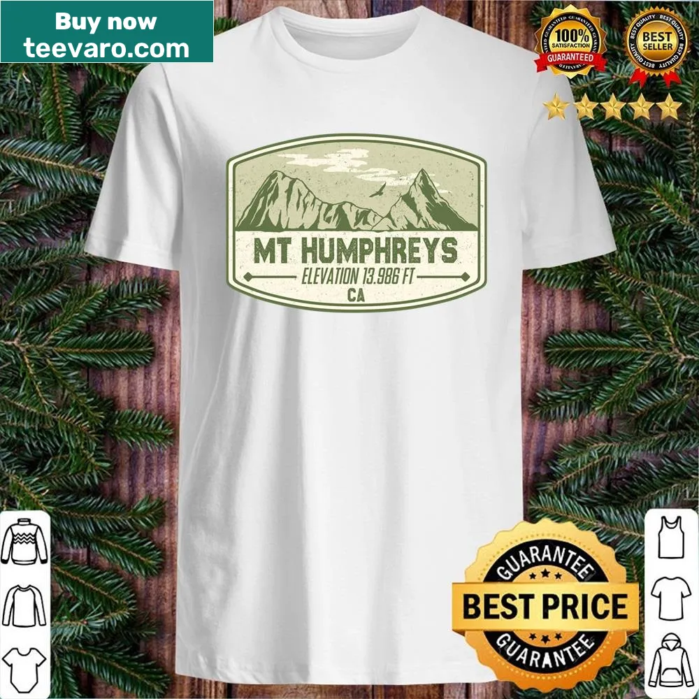 Illustrative shirt featuring Mount Humphreys in California
