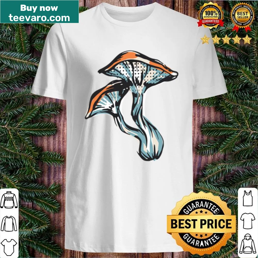 Shirt featuring a charming mushroom illustration