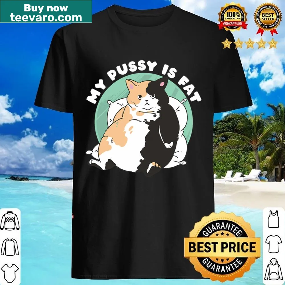 Funny fitness shirt with humorous cat-themed message