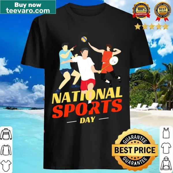Illustrated shirt for badminton and volleyball players