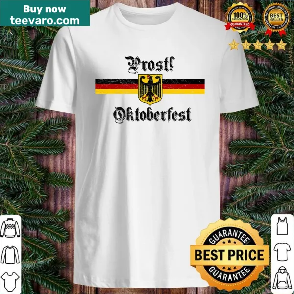 Vintage-style Oktoberfest shirt with German coat of arms
