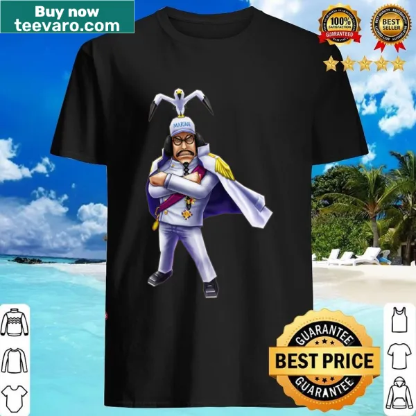 Illustrated shirt featuring Sengoku from One Piece