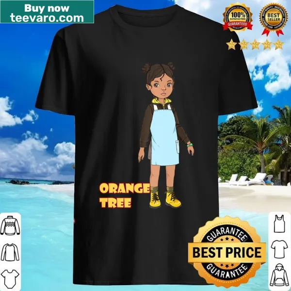 Retro-style shirt featuring an orange tree graphic for gaming enthusiasts.