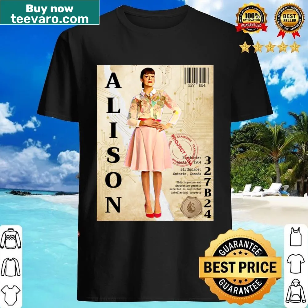 Illustrated racerback shirt featuring Alison Hendrix from Orphan Black