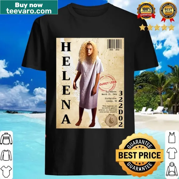 Racerback t-shirt featuring Helena from Orphan Black in elegant typography