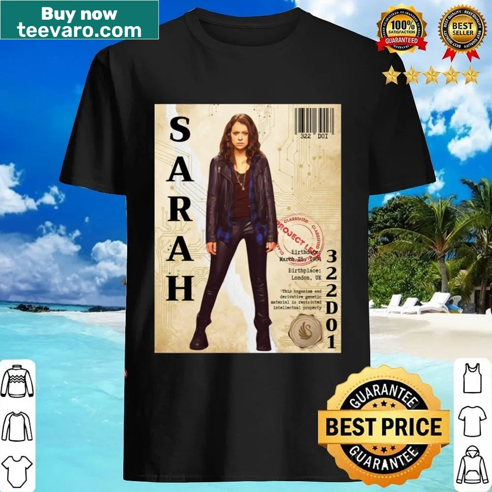 Racerback shirt featuring 'Sarah Manning' from Orphan Black.