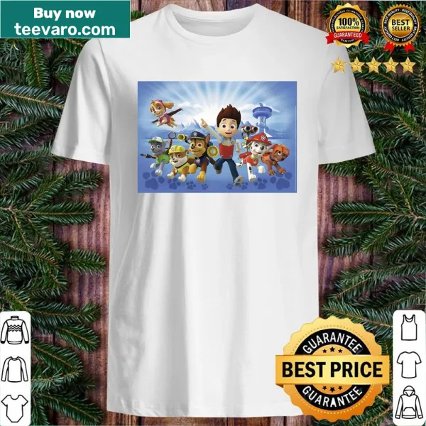 Paw Patrol t-shirt featuring animated characters from the series
