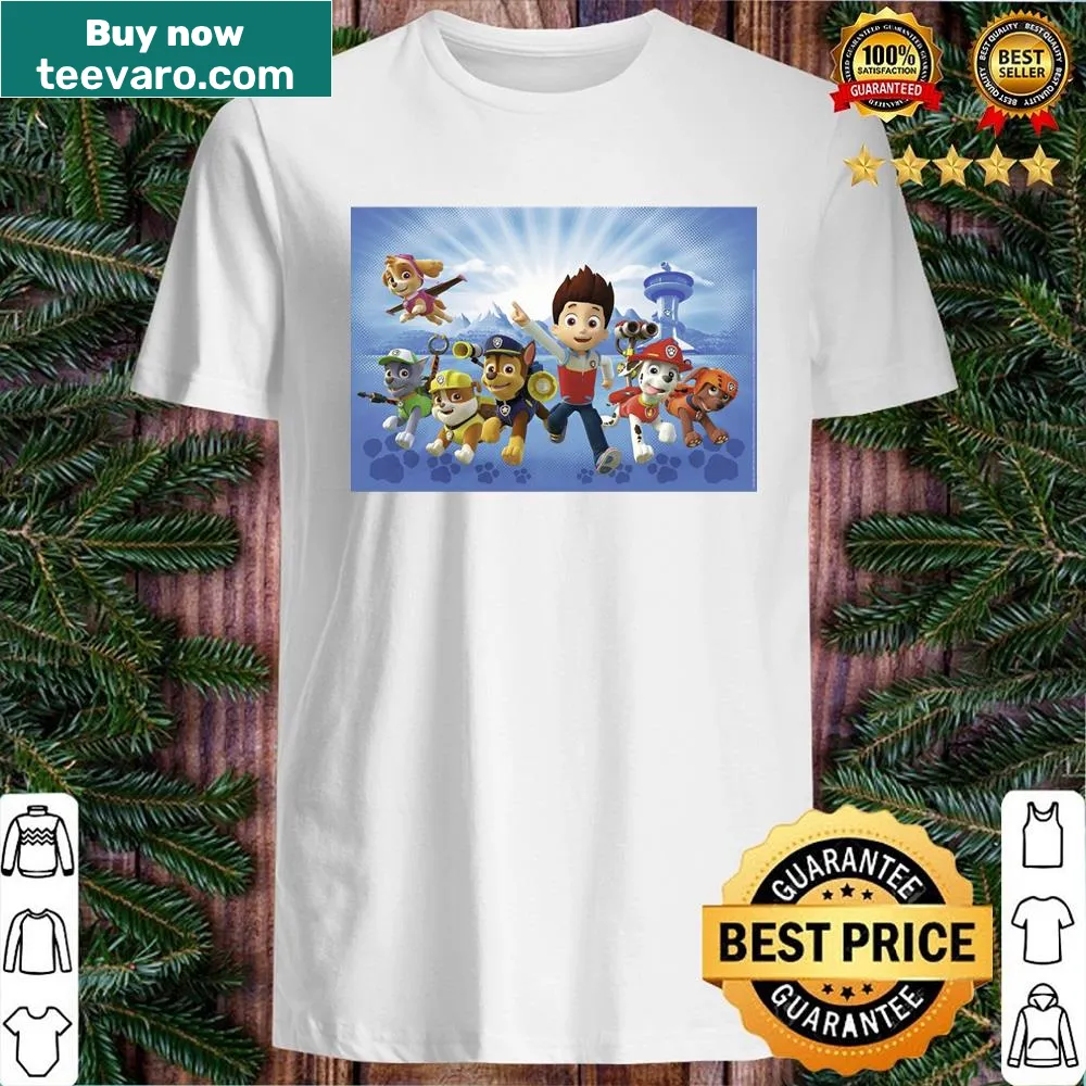 Paw Patrol t-shirt featuring animated characters from the series