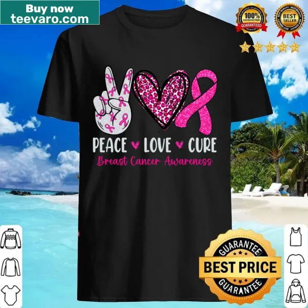 Pink ribbon shirt promoting breast cancer awareness with heartfelt message