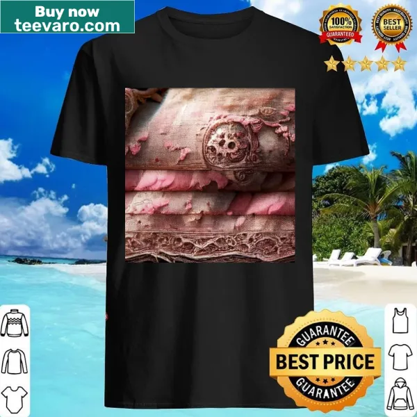 Grunge vintage texture shirt with an abstract design.