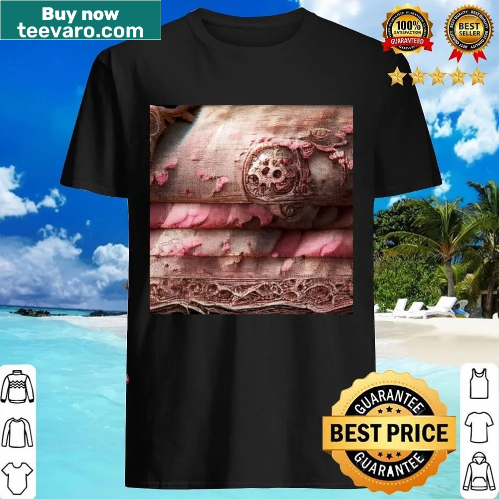 Grunge vintage texture shirt with an abstract design.