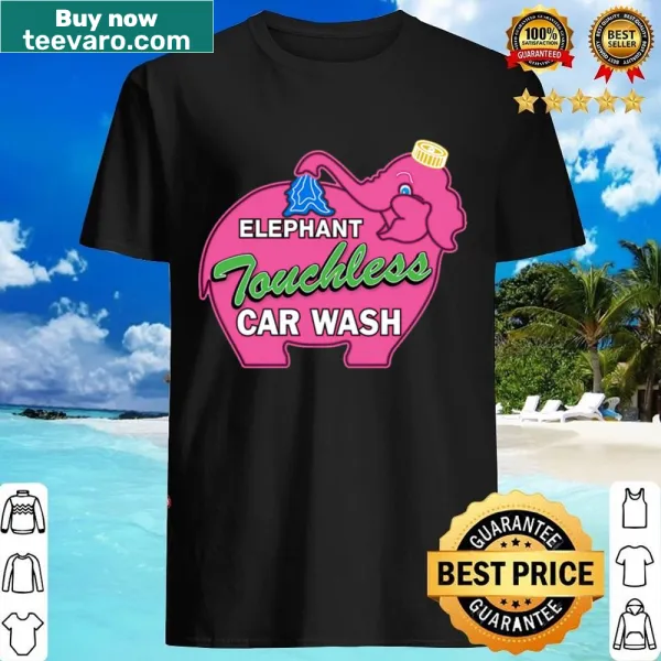 Shirt featuring a playful pink elephant graphic